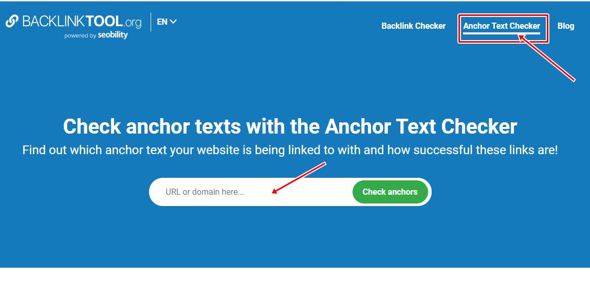 Cara cek Anchor Text website/blog secara gratis